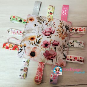 Vadvirágos rongyi kendő